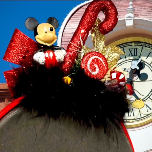 Christmas Headband, Mickey Mouse Hair Accessory, Disney Inspired Gift, Holiday